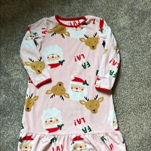 Kids Pink Christmas Pajamas